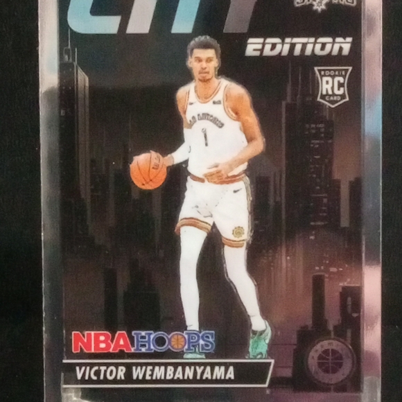 2023-24 Hoops Premium Stock Victor Wembanyama City Edition Rookie Card - Picture 1 of 2